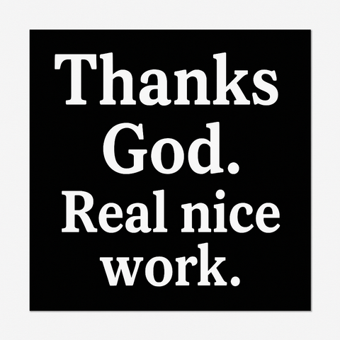 Thanks God - sticker
