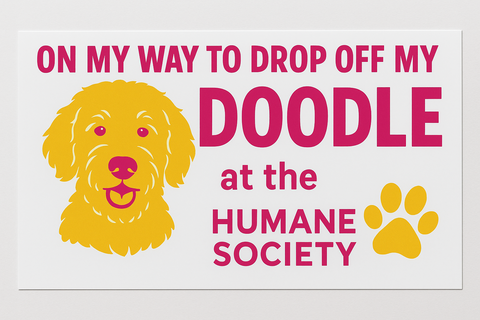 Doodle drop off - sticker